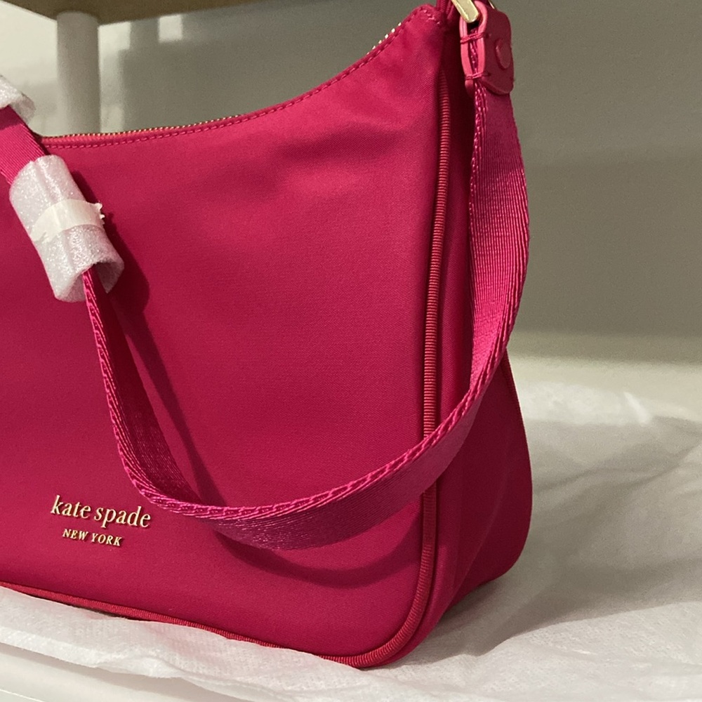 2-8 Kate spade shoulder bag purse hot pink - Picture 2 of 13